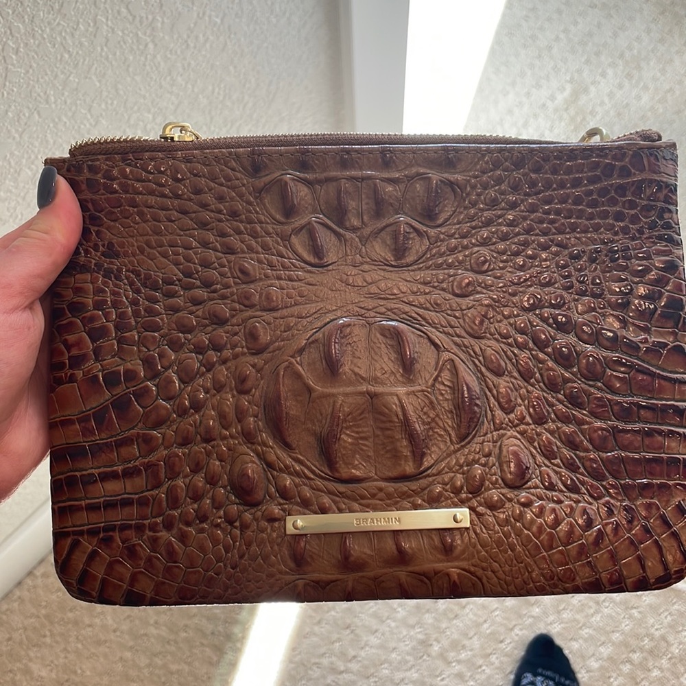 Brahmin brown satchel, never used